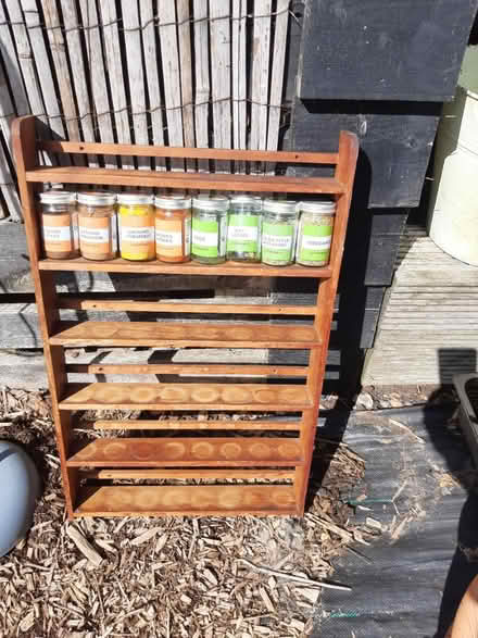 Photo of free Wooden herbs and spices rack (BN18 0NB) #1