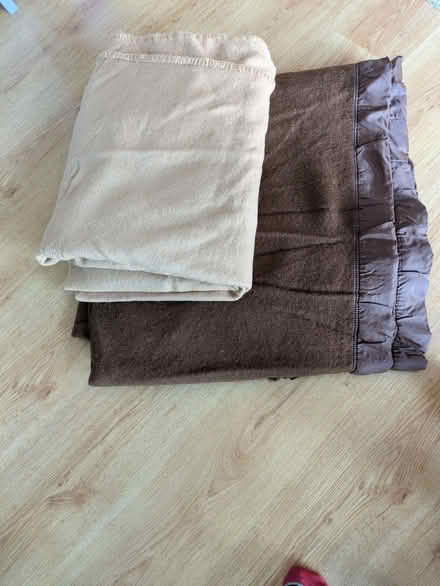 Photo of free 2 large woollen blankets (Burnham SL1) #1