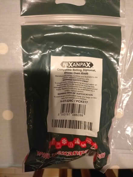 Photo of free Compatible Belling, Oven knobs x6 (Llanberis LL55) #1