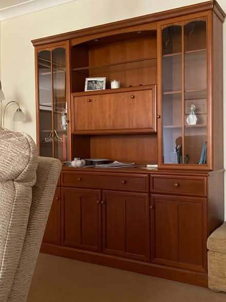 Photo of free Large STAG teak display Unit (Sidcup/NewEltham) #1