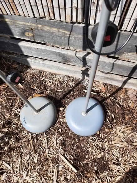 Photo of free 2x White standing lamps (BN18 0NB) #2