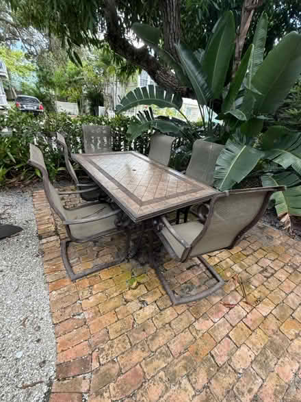 Photo of free Outdoor Dining Table & six Chairs (Downtown Stuart) #1