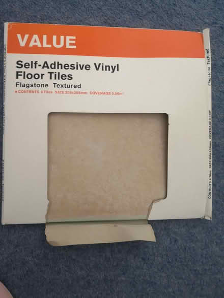 Photo of free 6 Self-Adhesive Vinyl floor tiles (Canons Corner HA7) #1