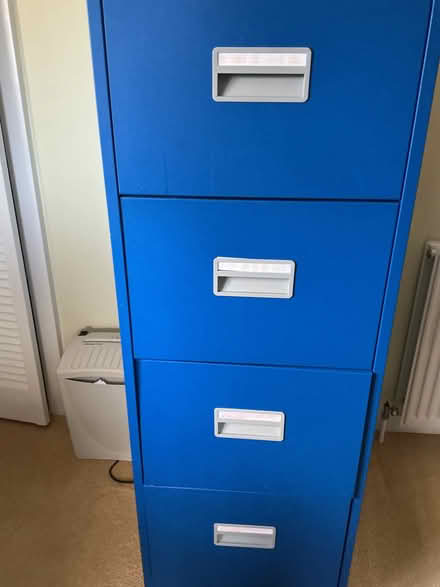 Photo of free 4 drawer filing cabinet, needs attention with drawer. (Seaford BN25) #1
