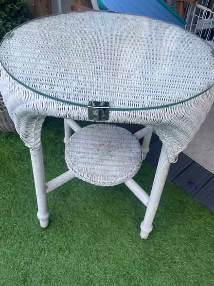 Photo of free Wicker table (Belle isle LS10) #1