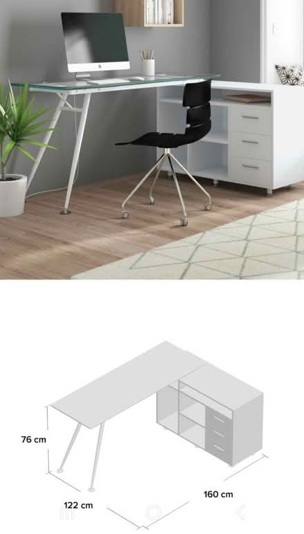 Photo of free modern L-shaped desk (wayfair) (Morden (near Ravensbury Park)) #4