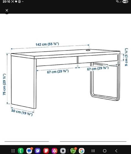 Photo of free White IKEA desk in good condition (Moorside M27) #2