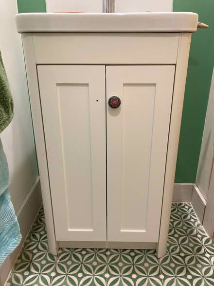 Photo of free Wooden bathroom sink cabinet (Bloomfield) #1