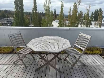 Photo of free Tensen 3 piece dining set, wood (Kirkland, WA) #1