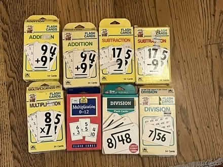 Photo of free Arithmetic flash cards (Berkeley, near Claremont Hotel) #1
