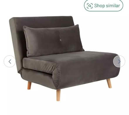 Photo of free Habitat Roma Velvet Fabric Chairbed - Charcoal (Donnington Bridge OX4) #1
