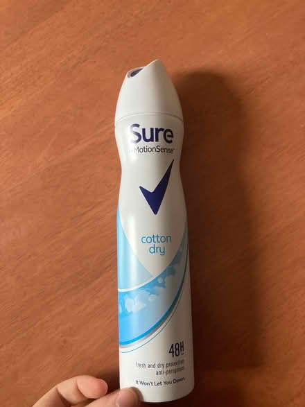 Photo of free Sure spray deodorant (Bournville Station) #1