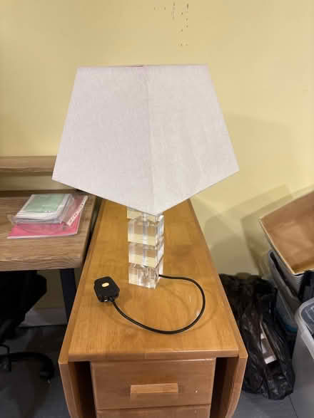 Photo of free Working lamp - sturdy glass base (Spondon DE21) #1