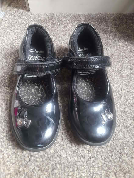 Photo of free Girls school shoes, black, size 9E (Malin Bridge S6) #1