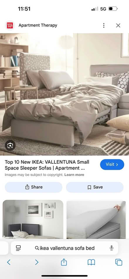 Photo of free IKEA Vallentuna Sofa bed (Carshalton SM5) #3