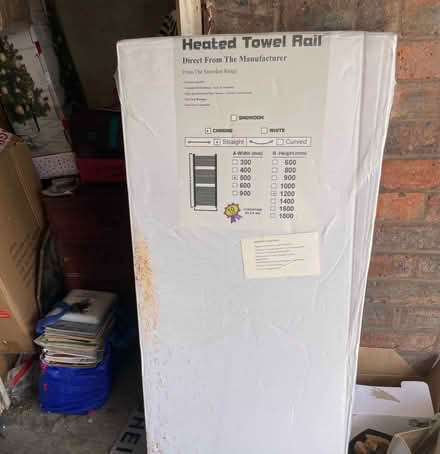 Photo of free New Heated towel rail 1200 x 500 (Waltham Abbey EN9) #1
