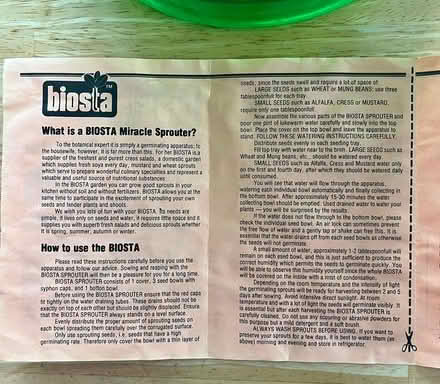 Photo of free Biosta Miracle Sprouter (Pt Richmond) #4
