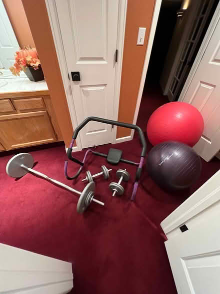 Photo of free basic weight/workout set (Littleton, CO) #2