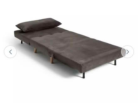 Photo of free Habitat Roma Velvet Fabric Chairbed - Charcoal (Donnington Bridge OX4) #2