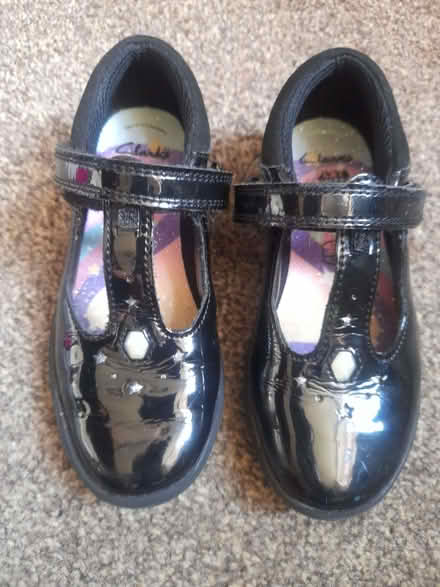 Photo of free Girls school shoes, black, size 10f (Malin Bridge S6) #1