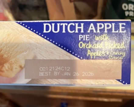 Photo of free Frozen Sarah Lee Dutch Apple Pie (Santa Clara) #2