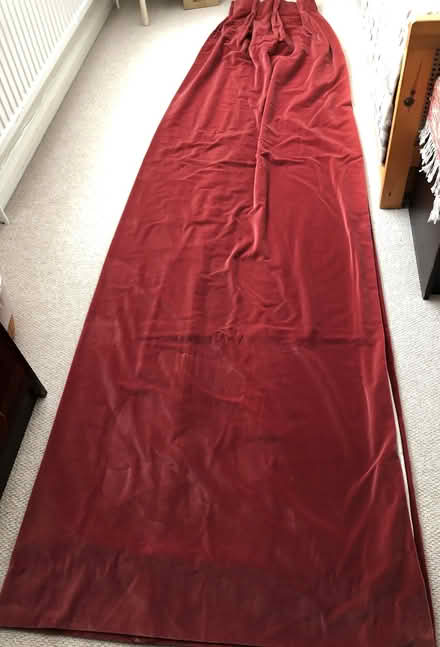 Photo of free Heavy velvet curtains (pair) and net (Buckhurst Hill IG9) #3