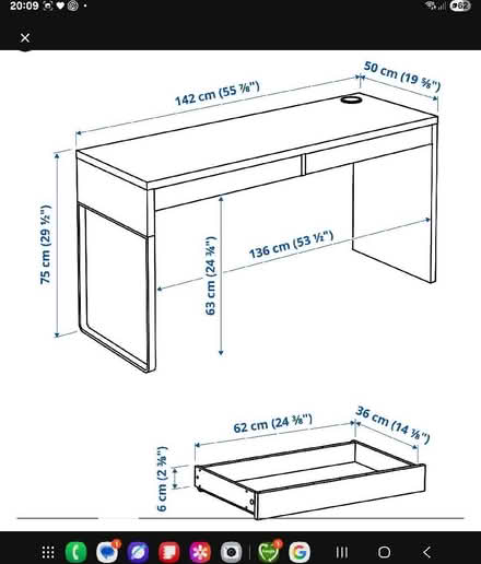 Photo of free White IKEA desk in good condition (Moorside M27) #3