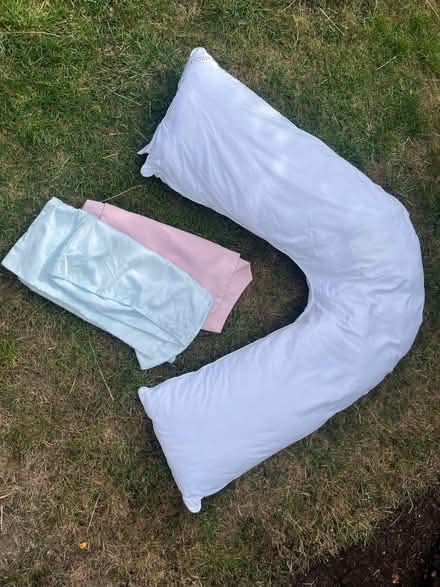 Photo of free V shaped pillow and 2 cases. Dorma (Up Hatherley GL51) #1