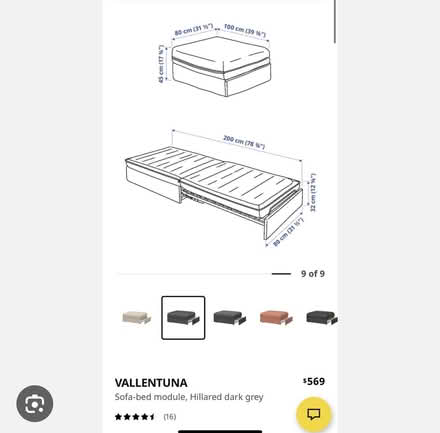 Photo of free IKEA Vallentuna Sofa bed (Carshalton SM5) #2