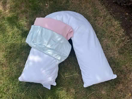 Photo of free V shaped pillow and 2 cases. Dorma (Up Hatherley GL51) #2