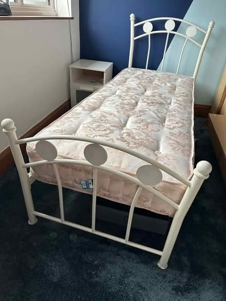 Photo of free Single bed frame and mattress (Kingsway) #2