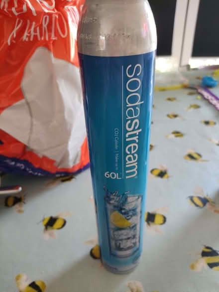 Photo of free 4 x empty soda stream bottle. (Kinson Village Green Stocks BH10) #1