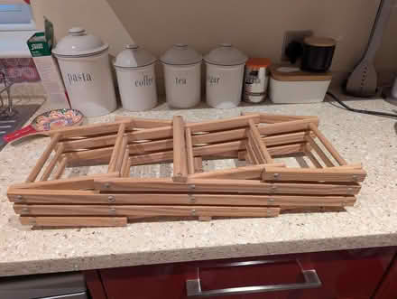 Photo of free Wooden 10 bottle folding wine rack - unused (Wimbledon SW19) #4