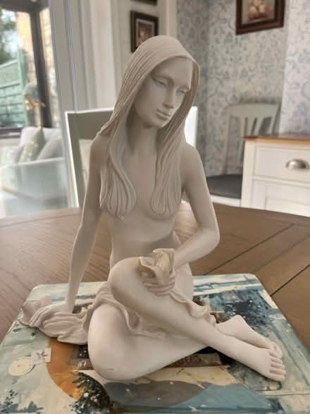 Photo of free White ornament of Lady 11”tall (Keighley) #1