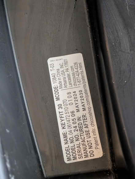 Photo of free Chico keyfit30 carseat system (Pasadena/ Glen Burnie border) #2