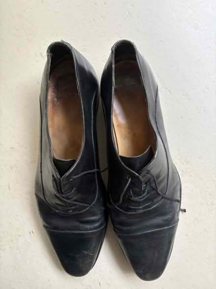 Photo of free Men’s black leather dress shoes (E9) #3