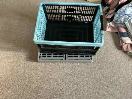 Photo of free 2 folding storage boxes (Stone Cross BN24) #1