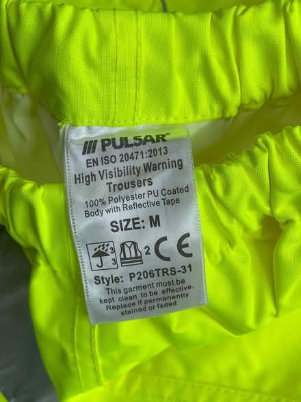 Photo of free High Vis yellow over trousers (WA15) #2