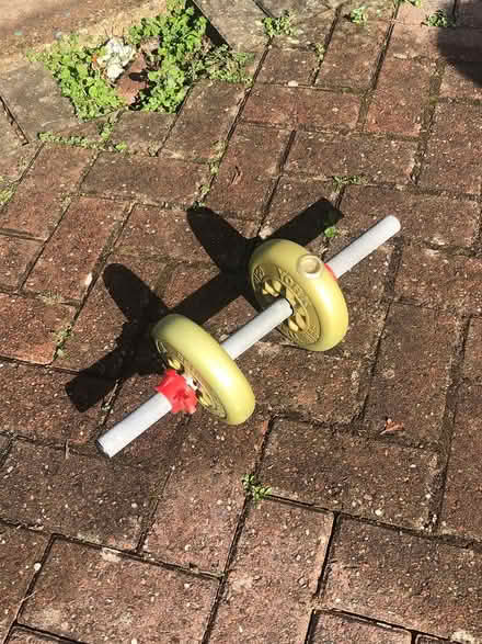 Photo of free Single Barbell with 2 Weights (Leamington Spa (CV32)) #1