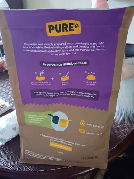 Photo of free Dry Dog food (Old Town SG1) #2