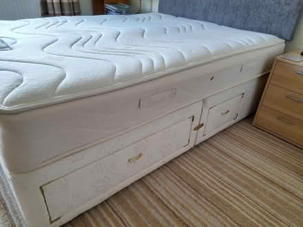 Photo of free King size draw divan with Sealy mattress and headboard. (Morecambe LA4) #3