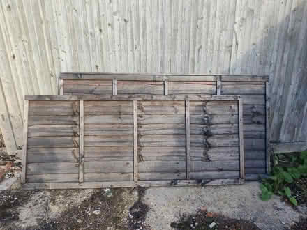 Photo of free 2 short fence panels (Church RG2) #2