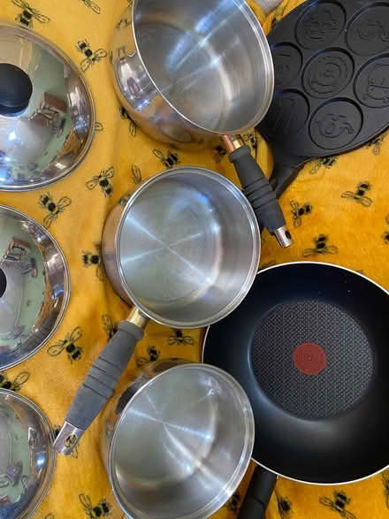 Photo of free Saucepans, wok and pancake pan (Ford, near Colerne) #2