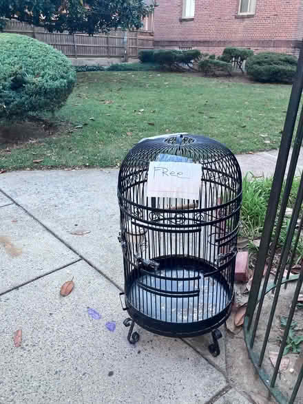 Photo of free Curb Alert: Large Birdcage (Takoma, DC) #1