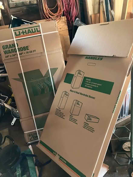 Photo of free 2 wardrobe packing boxes (Stoughton) #1