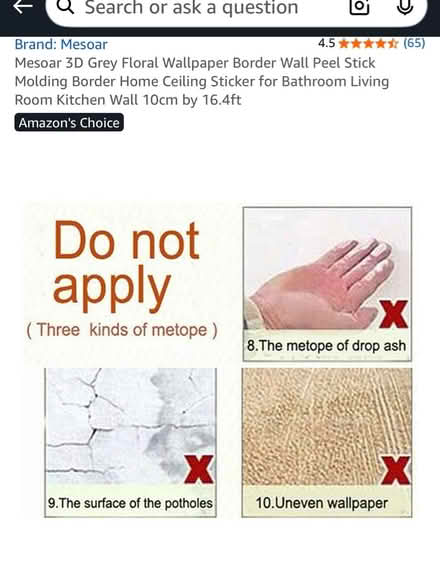 Photo of free Self adhesive wallpaper border (Littlemore OX4) #3