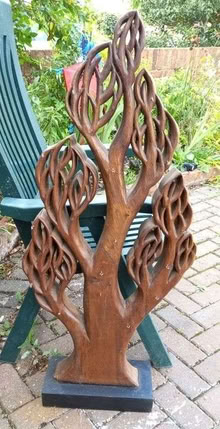 Photo of free Huge solid wood tree ornament (Woodley RG5) #2