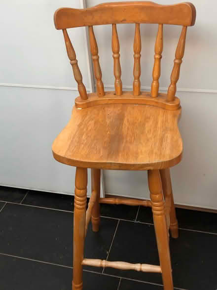 Photo of free Wooden bar stool (Chessington KT9) #1