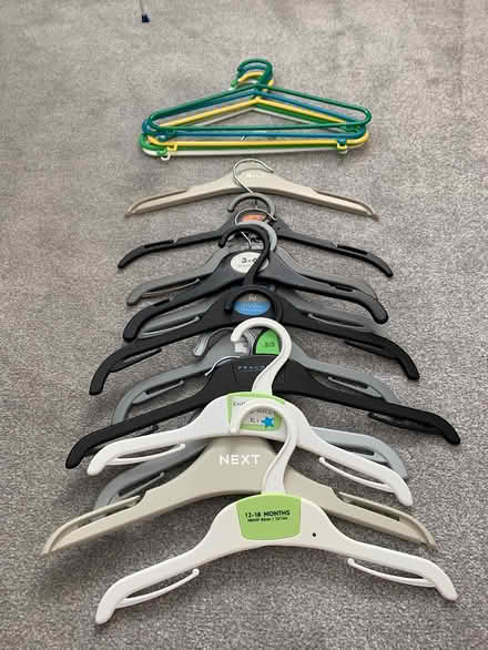 Photo of free Assorted children’s coat hangers (Emsworth) #1