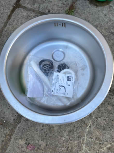 Photo of free Round Stainless Steel sink (Coaley GL11) #4
